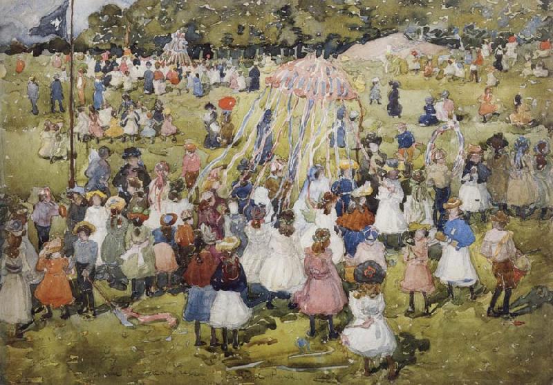 Maurice Prendergast May Day,Central Park Sweden oil painting art